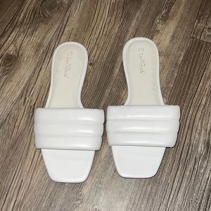 White Sandal Flats